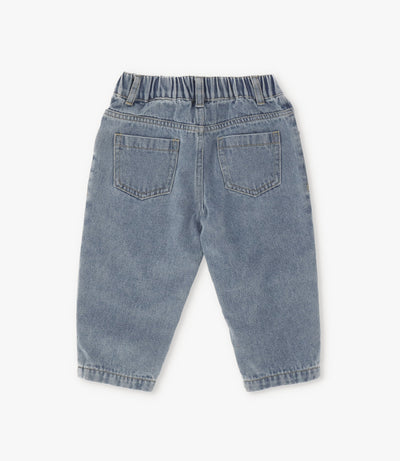 Jeans bebé con flores