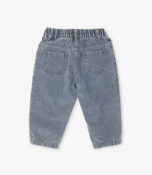 Jeans bebé con flores