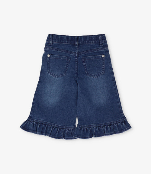 Jeans bebé con vuelos y brillos 3 meses / Azul Marino