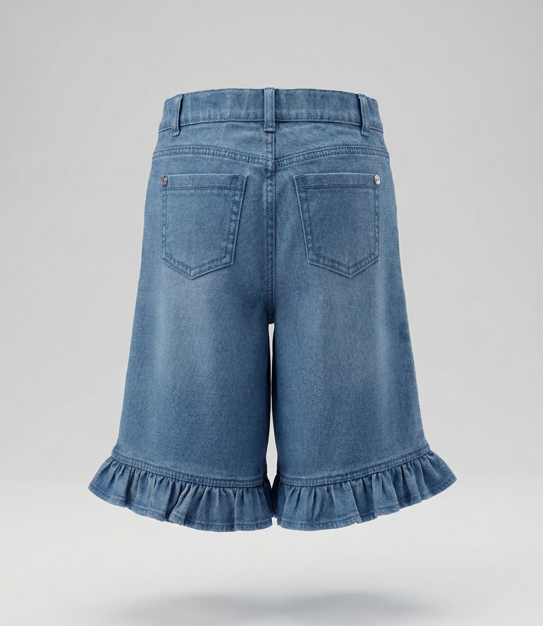 Jeans bebé con vuelos y brillos 3 meses / Celeste