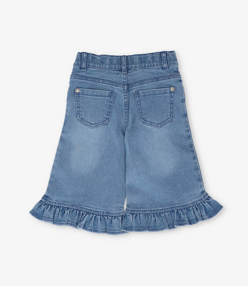 Jeans bebé con vuelos y brillos 3 meses / Celeste