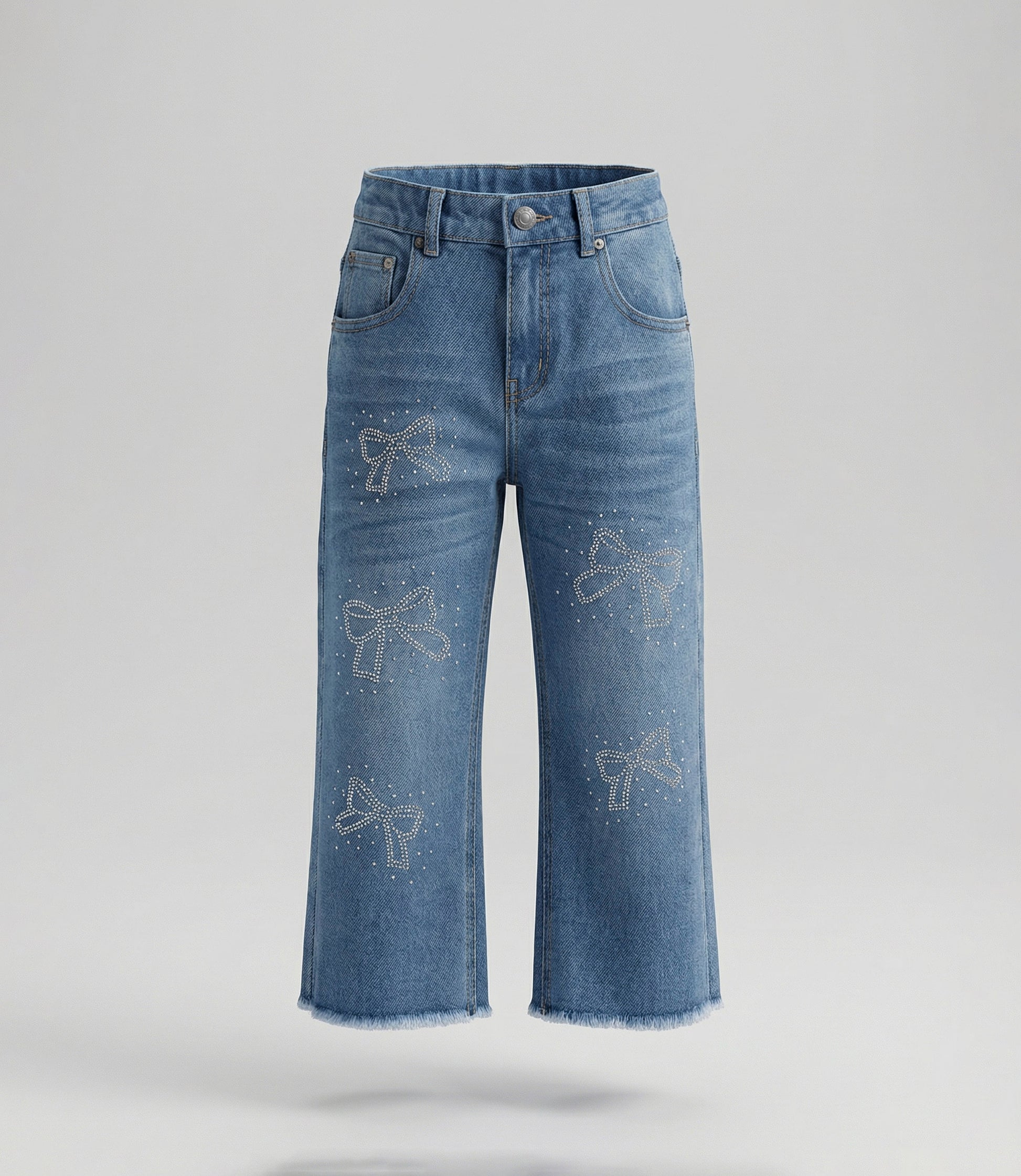 Jeans bebé con lazos 3 meses / Azul Marino