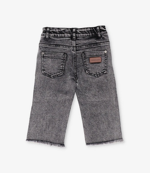 Jeans bebé con lazos 3 meses / Negro