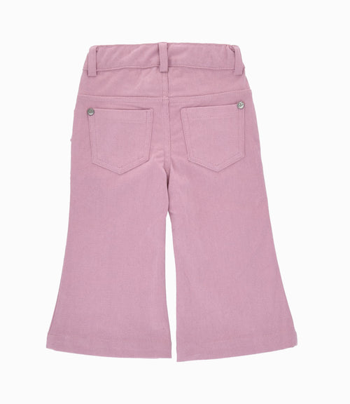 Pantalón bebé wide leg 3 meses / Palo Rosa