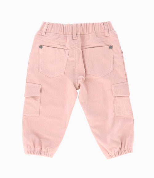 Pantalón bebé niña cargo 3 meses / Rosado