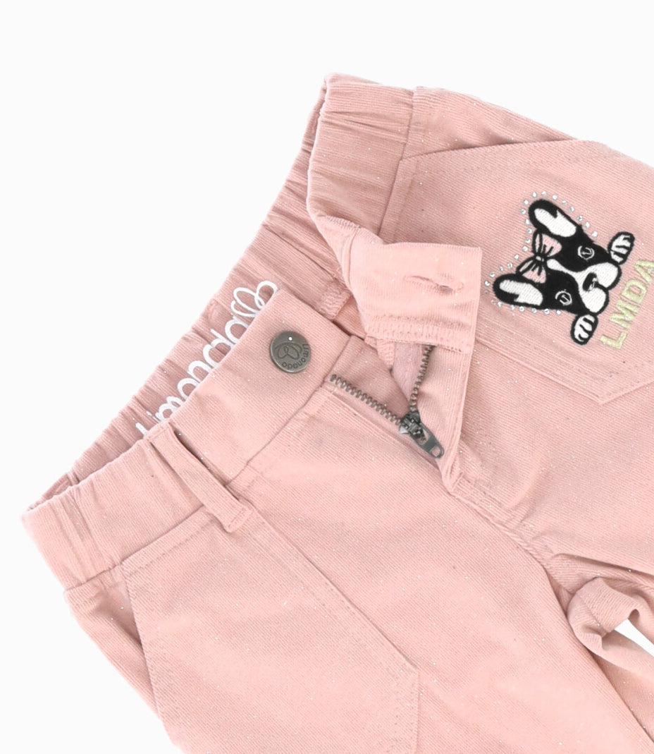 Pantalón bebé niña cargo 3 meses / Rosado