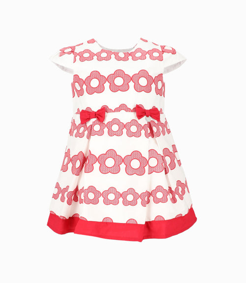 Vestido Bebé Floreado 3 meses / Rojo