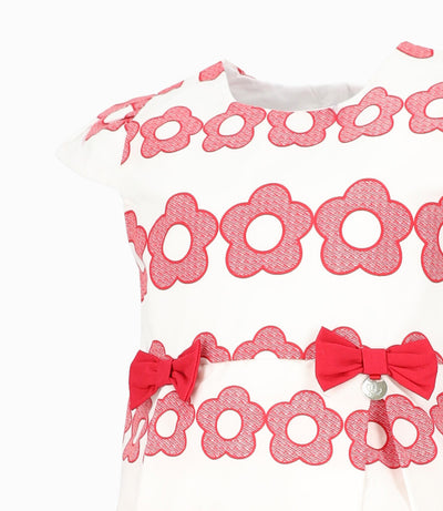 Vestido Bebé Floreado 3 meses / Rojo