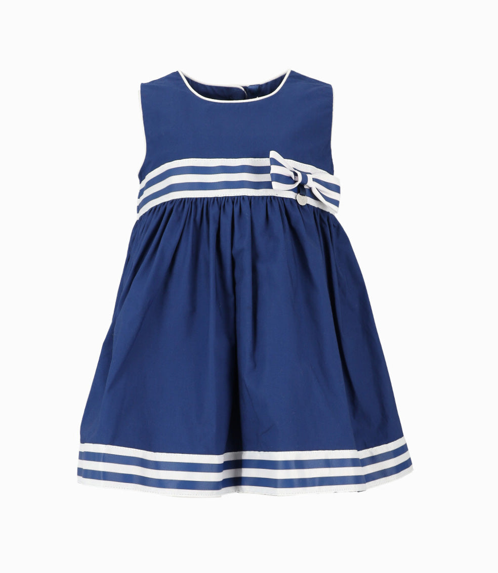 Vestido Bebé Con Lazo 3 meses / Azul Marino