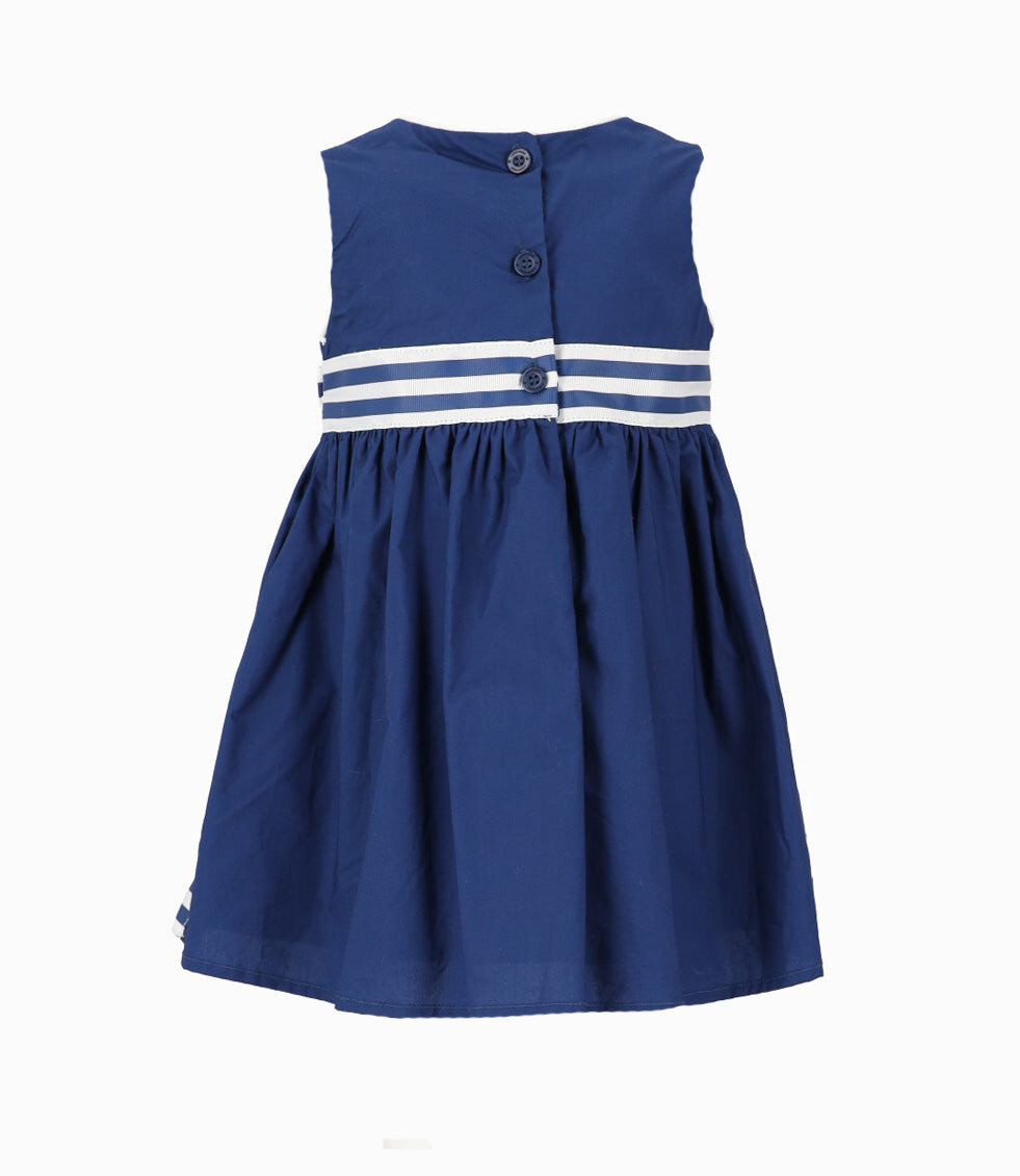 Vestido Bebé Con Lazo 3 meses / Azul Marino