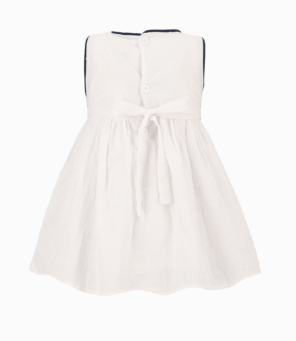 Vestido Bebé Con Oso 3 meses / Azul Marino