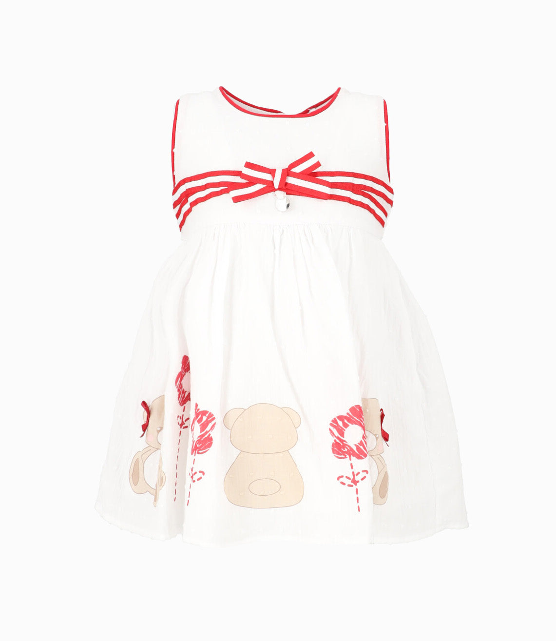 Vestido Bebé Con Oso 3 meses / Rojo