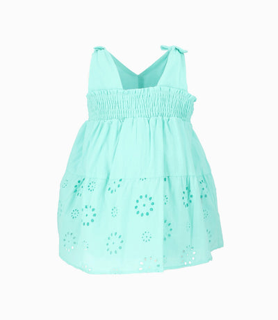 Vestido Bebé Con Flores 3 meses / Menta