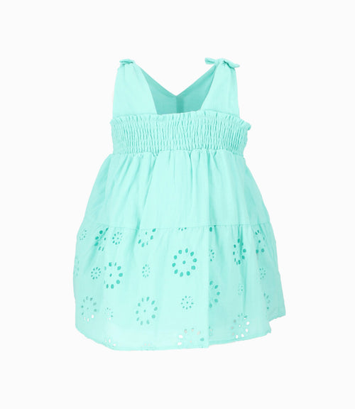 Vestido Bebé Con Flores 3 meses / Menta