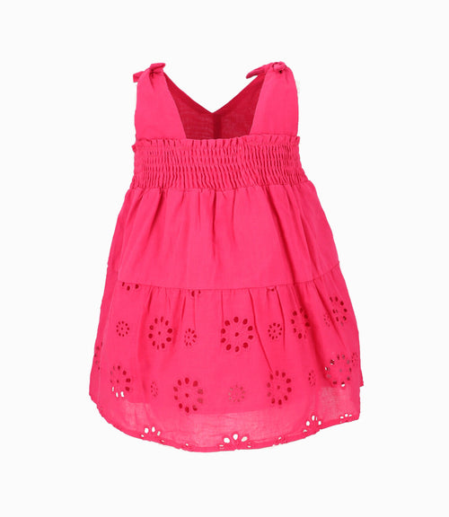 Vestido Bebé Con Flores 3 meses / Frambuesa