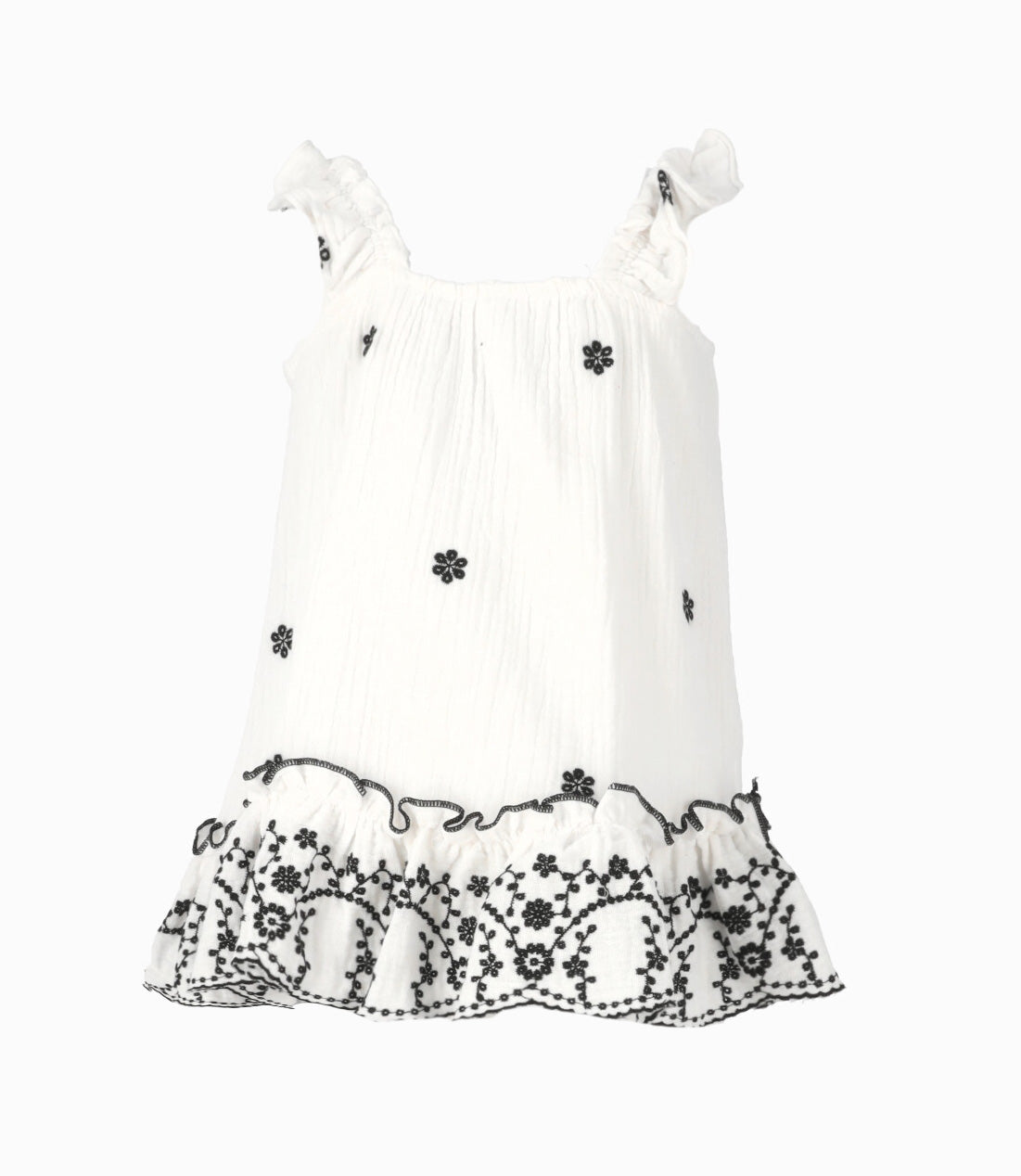 Vestido Bebé Floreado 3 meses / Negro
