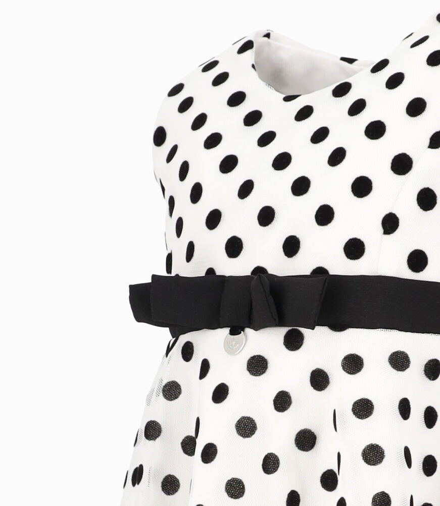 Vestido Bebé Con Puntos 3 meses / Negro