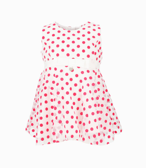 Vestido Bebé Con Puntos 3 meses / Frambuesa