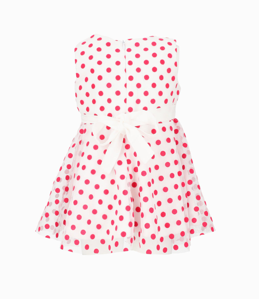 Vestido Bebé Con Puntos 3 meses / Frambuesa