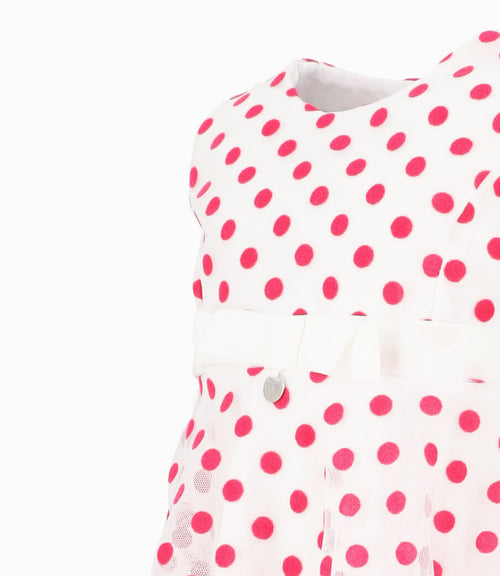 Vestido Bebé Con Puntos 3 meses / Frambuesa