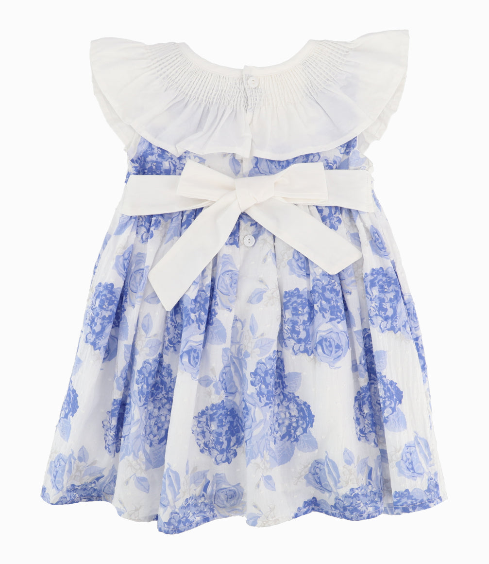 Vestido Bebé Floreado 3 meses / Celeste