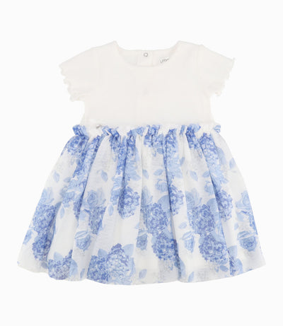 Vestido Bebé Con Flores 3 meses / Celeste