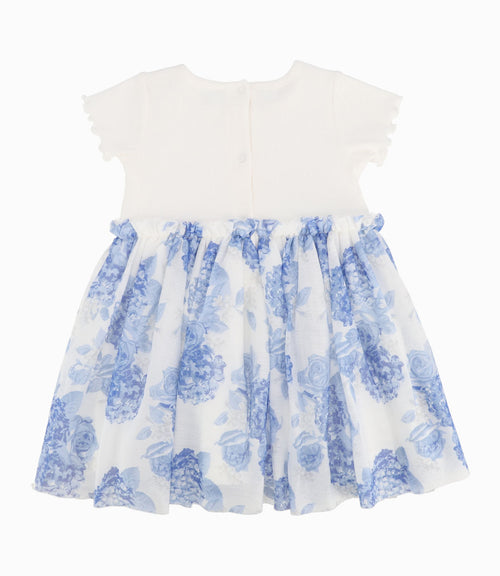 Vestido Bebé Con Flores 3 meses / Celeste