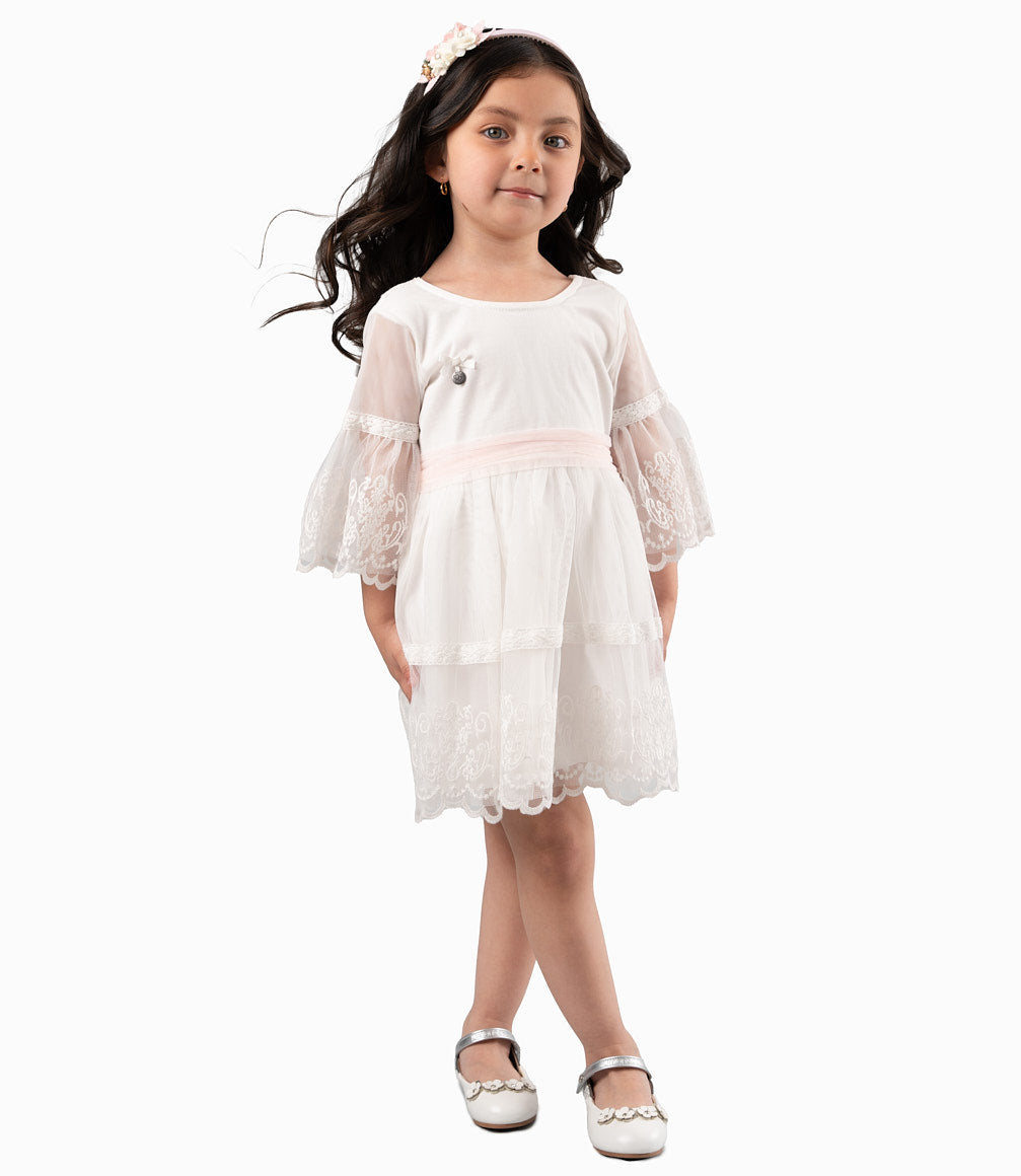 Vestido Bebé Con Lazo