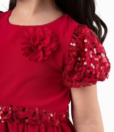 Vestido Bebé Con Lentejuelas