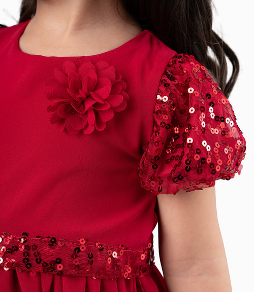 Vestido Bebé Con Lentejuelas