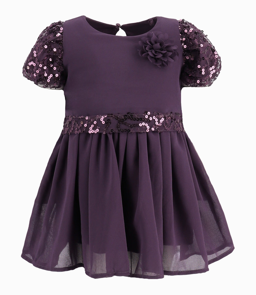 Vestido Bebé Con Lentejuelas