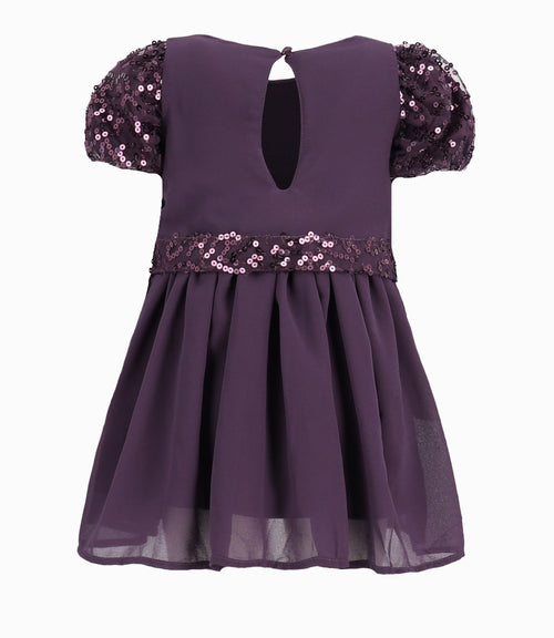 Vestido Bebé Con Lentejuelas