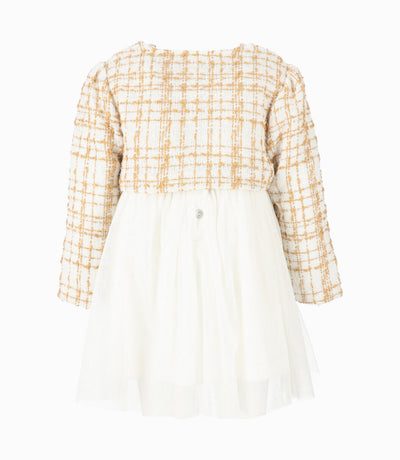 Vestido bebé con bolero 3 meses / Blanco