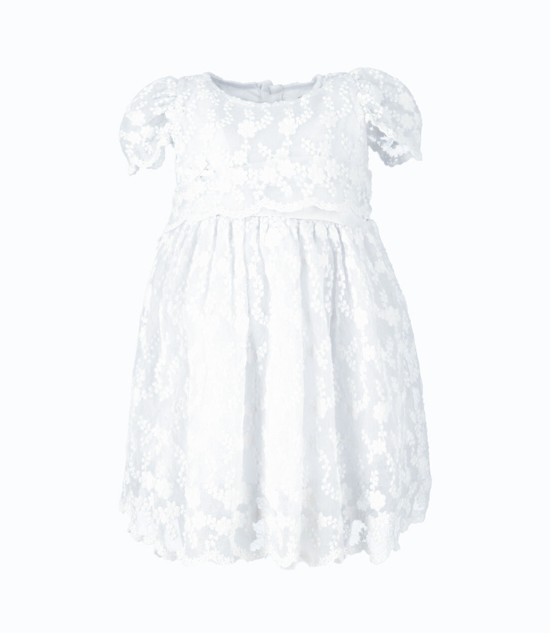 Vestido bebé de tul 3 meses / Blanco