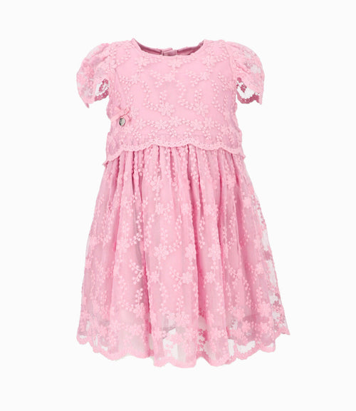 Vestido bebé de tul 3 meses / Palo Rosa