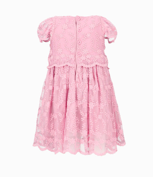 Vestido bebé de tul 3 meses / Palo Rosa