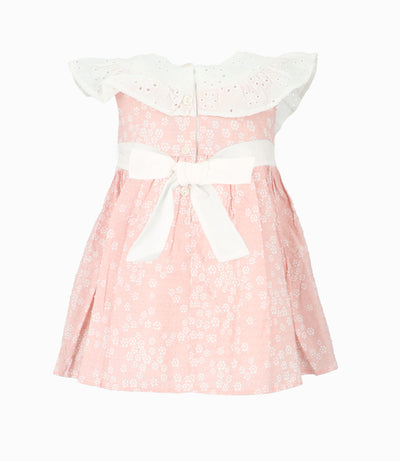 Vestido bebé con encaje en el pecho 3 meses / Rosado