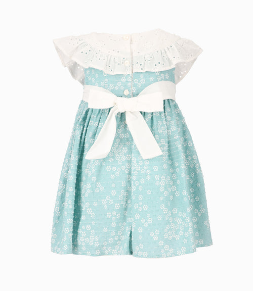 Vestido bebé con encaje en el pecho 3 meses / Menta