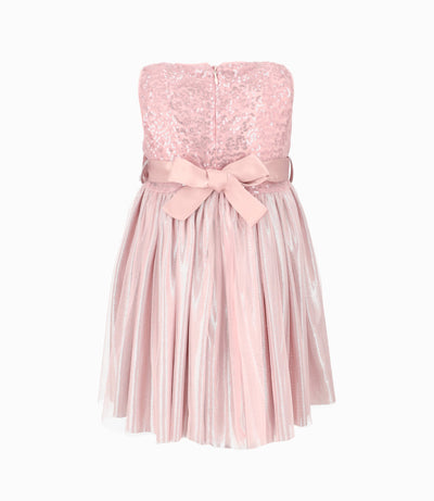 Vestido bebé niña con tul 3 meses / Palo Rosa