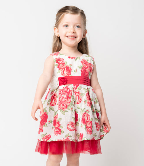 Vestido bebé niña con lazo