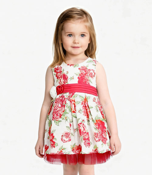 Vestido bebé niña con lazo