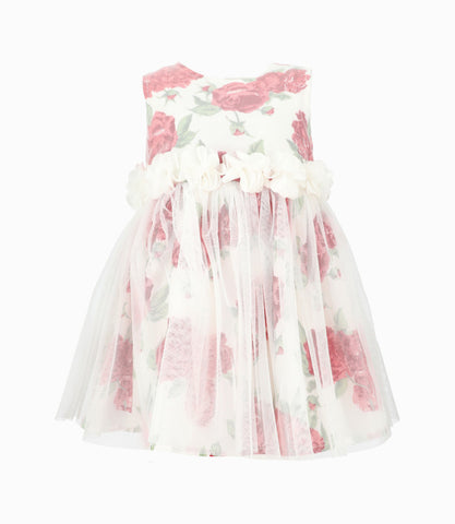 Vestido bebé niña con flores