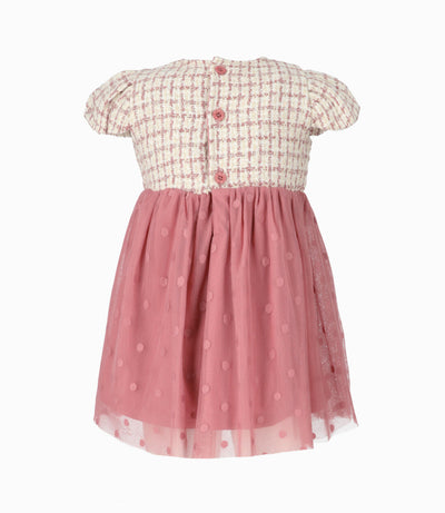 Vestido bebé niña con bolero 3 meses / Palo Rosa