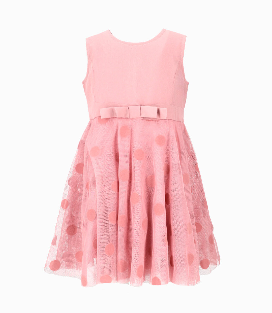 Vestido bebé niña con puntos 3 meses / Palo Rosa