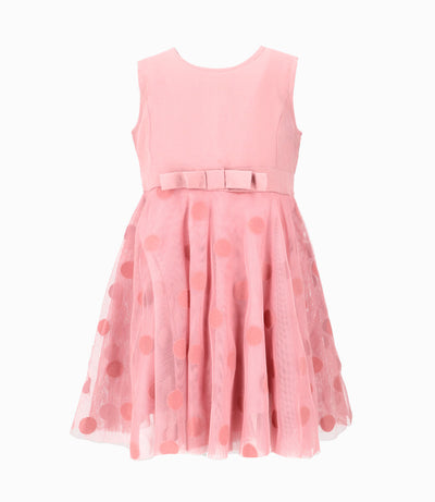 Vestido bebé niña con puntos 3 meses / Palo Rosa