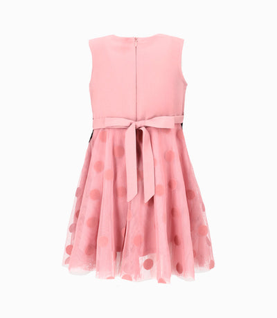 Vestido bebé niña con puntos 3 meses / Palo Rosa