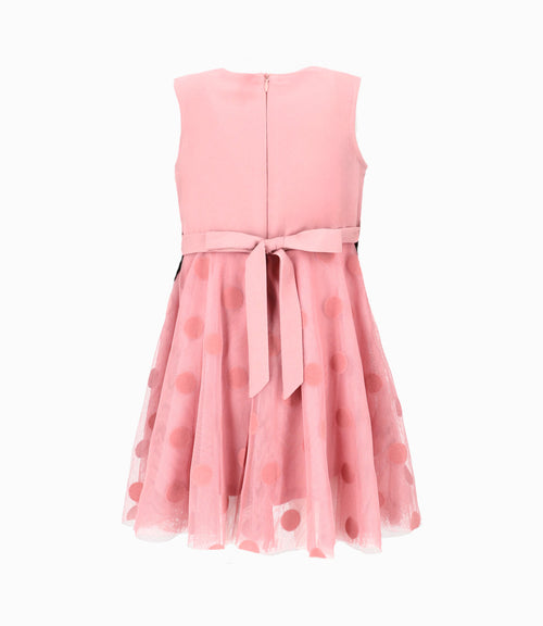 Vestido bebé niña con puntos 3 meses / Palo Rosa