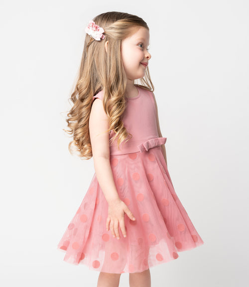 Vestido bebé niña con puntos