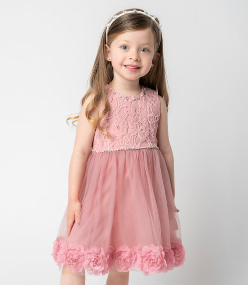 Vestido bebé niña con flores