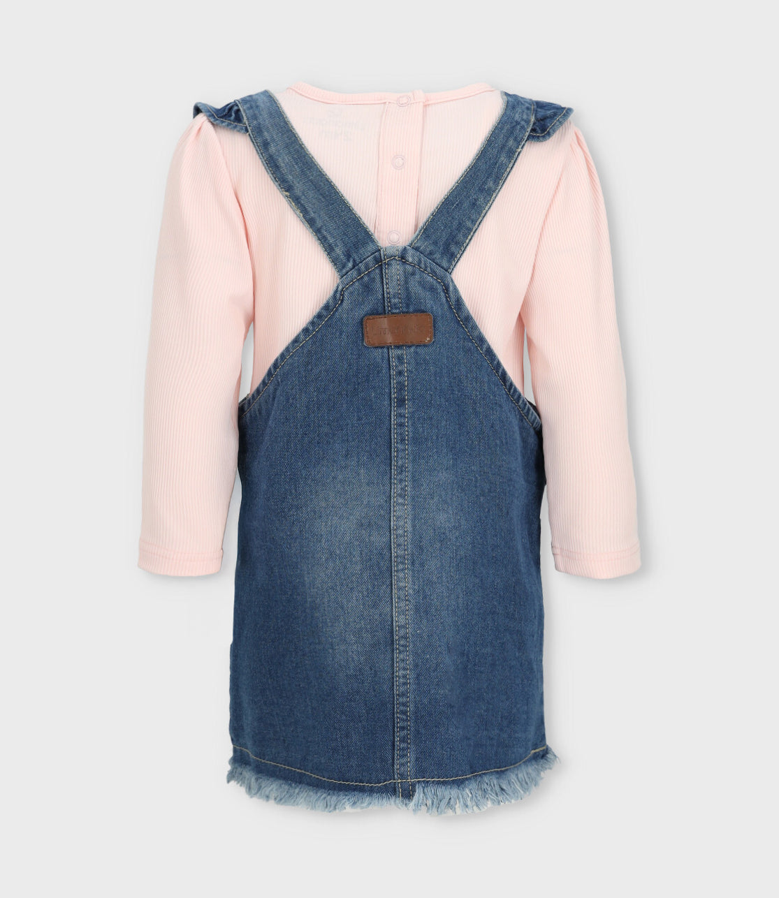 Vestido bebé de denim 3 meses / Azul Marino
